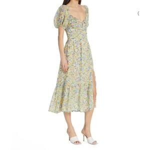 astr the label pliss strapless midi dress ASTR The Label Selune Mixed Media Strapless Maxi Dress